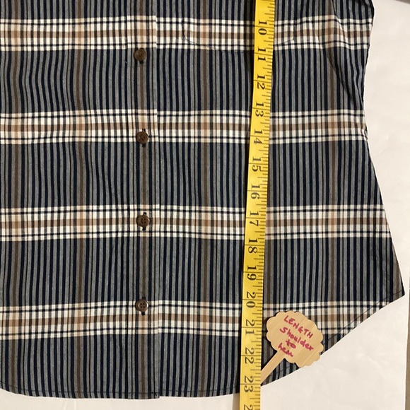 PENDLETON woolen mills plaid buttoned down shirt Size PetiteTaille 100% cotton - Picture 4 of 6